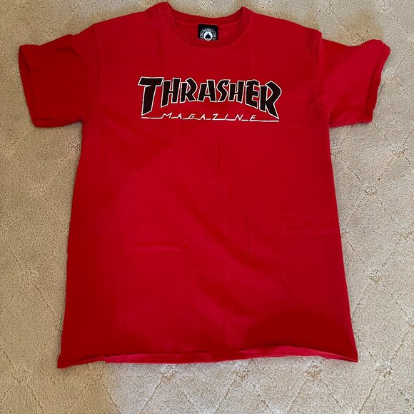 Red and Black Thrasher Tshirt - Picture 1 of 1